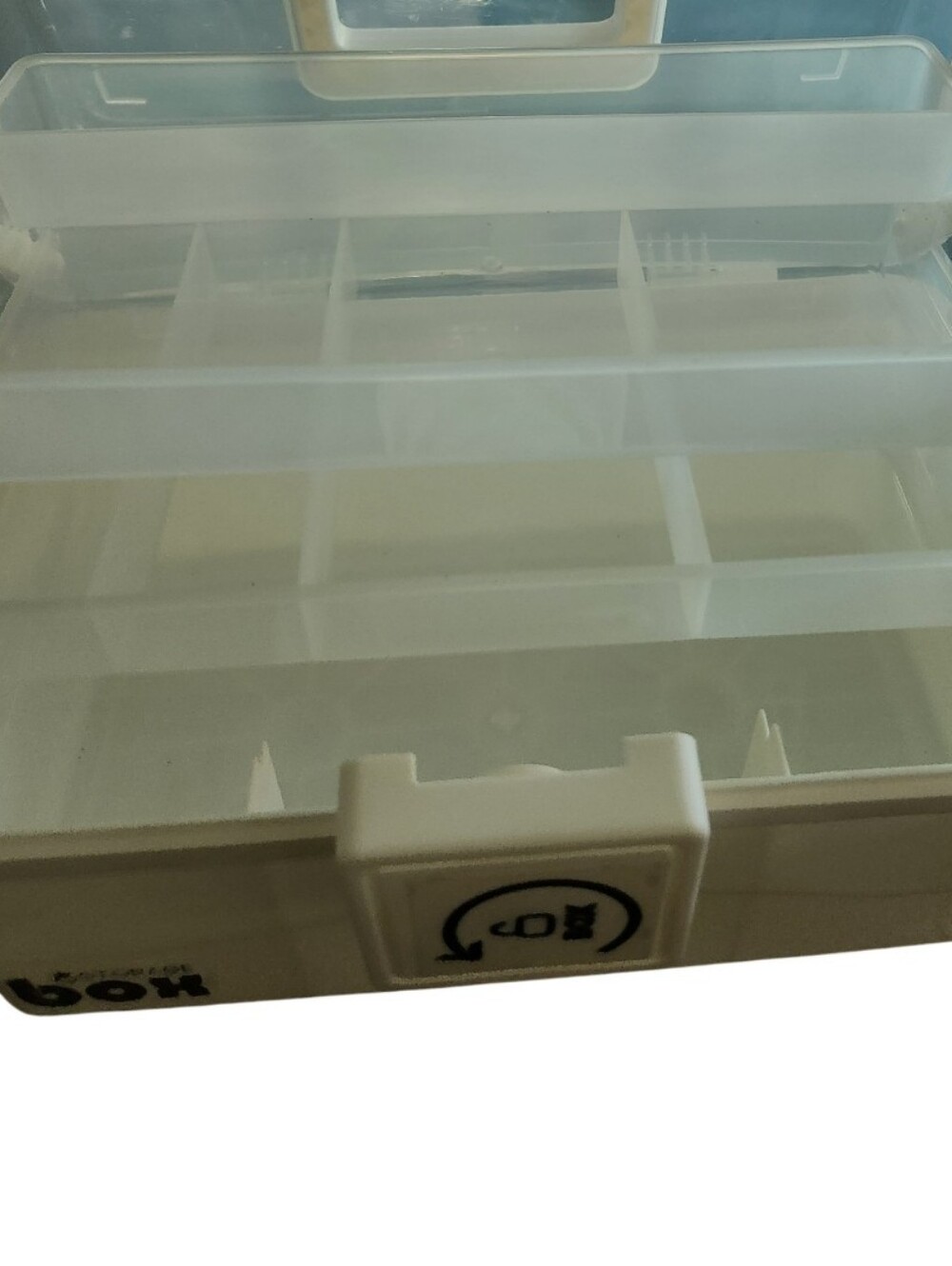 White Clear Top First Aid / Storage Box New In Box - Picture 3 of 3